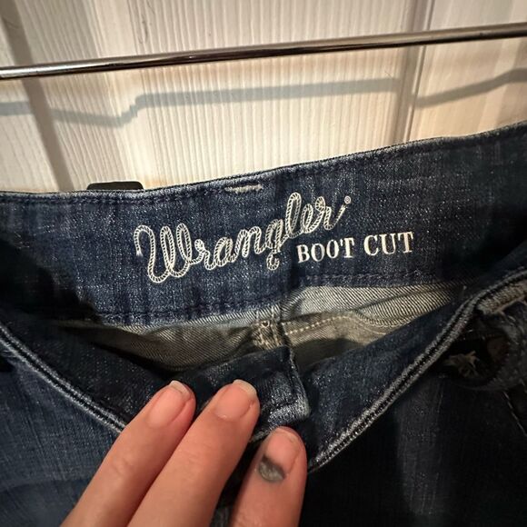 Women’s wrangler bootcut stretch jeans 09mvzdo size 13 - Picture 4 of 5